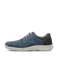 Rieker Men'S Lace-Up Shoes Sky Blue
