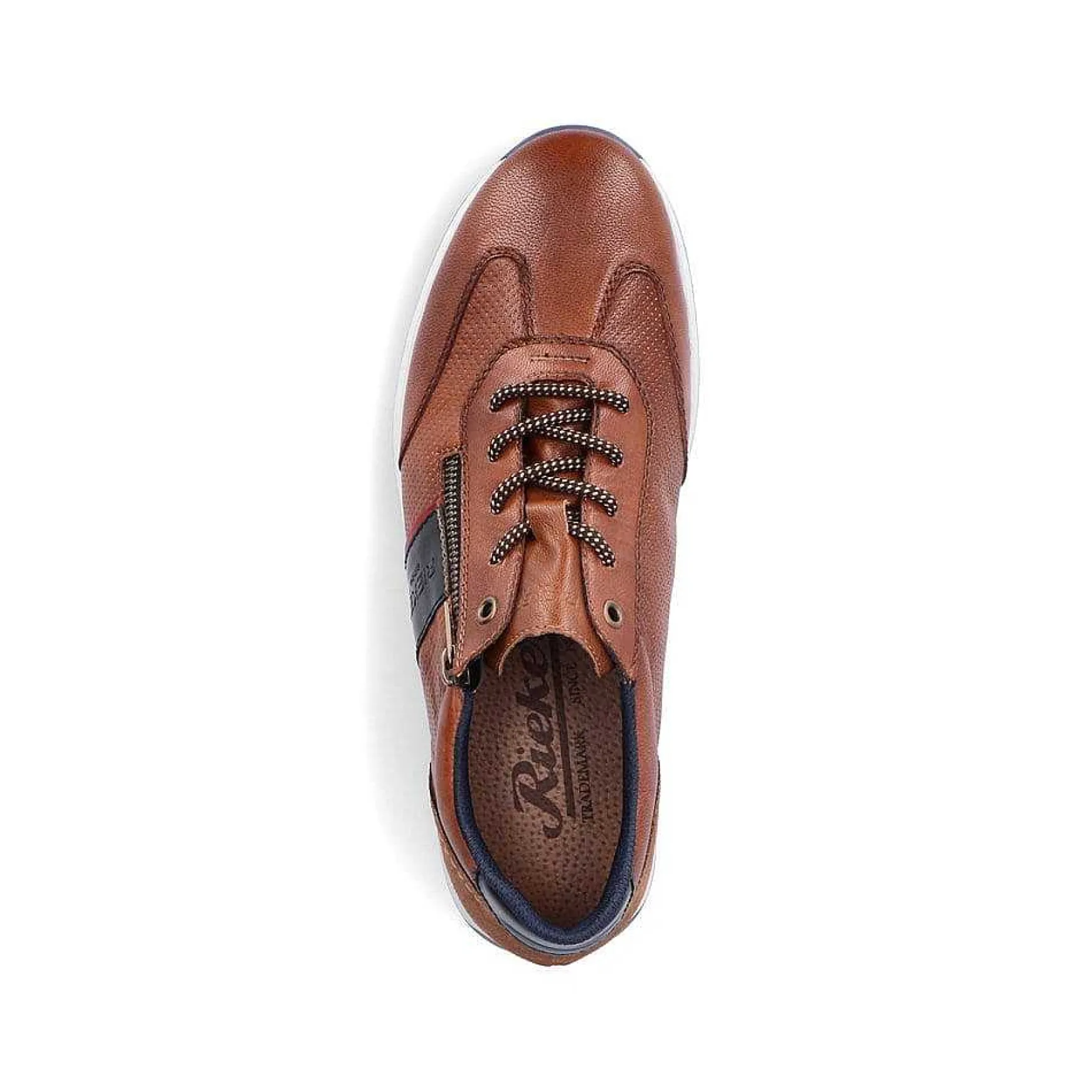 Rieker Men'S Lace-Up Shoes Caramel Brown
