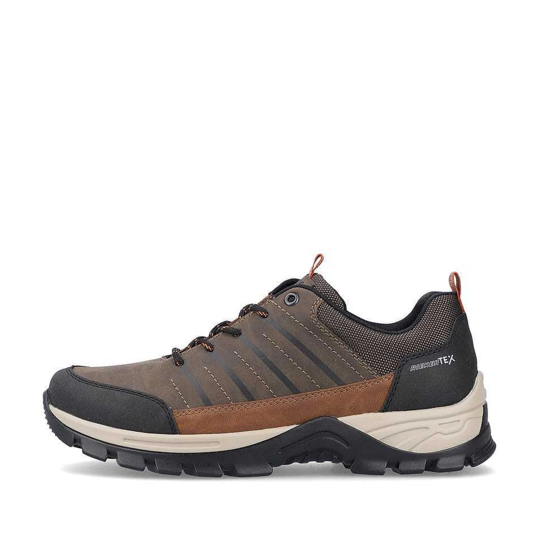 Rieker Men'S Lace-Up Shoes Chestnut Brown