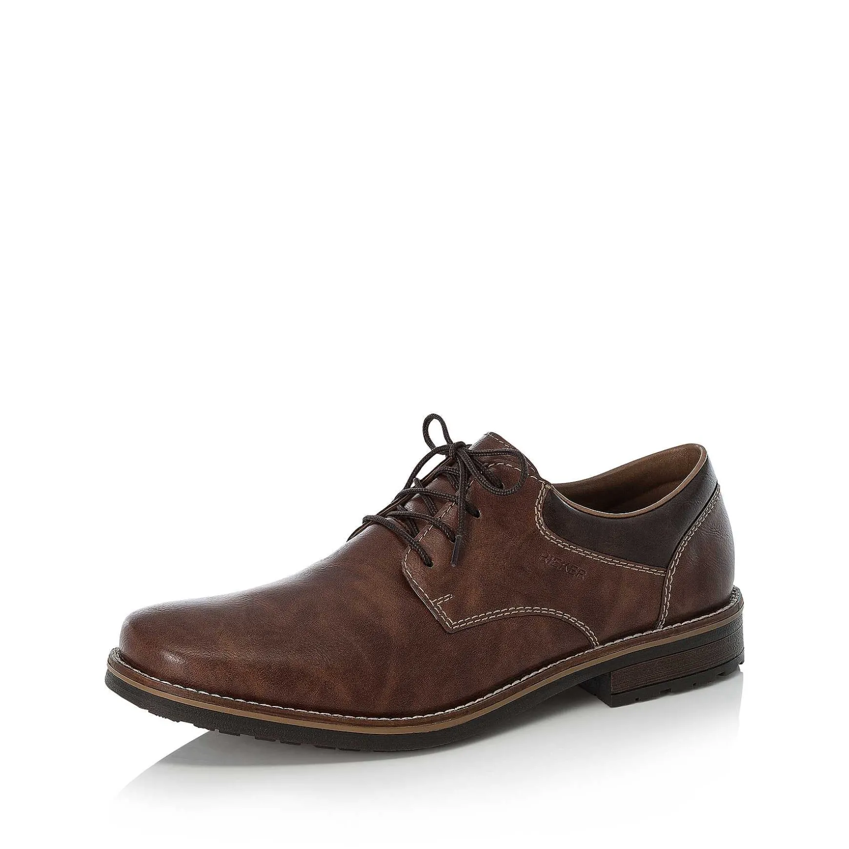 Rieker Men'S Lace-Up Shoes Nougat Brown