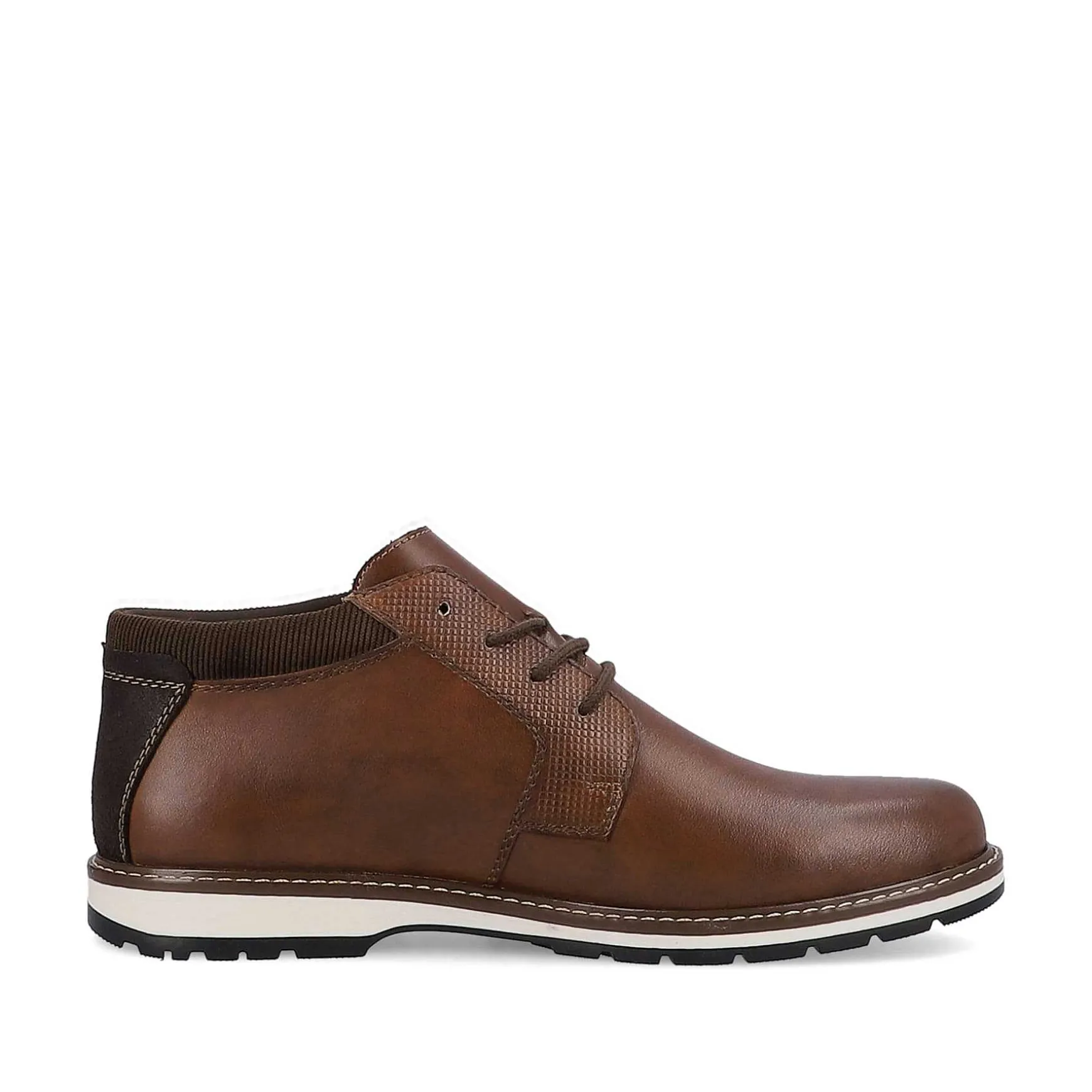 Rieker Men'S Lace-Up Shoes Wood Brown