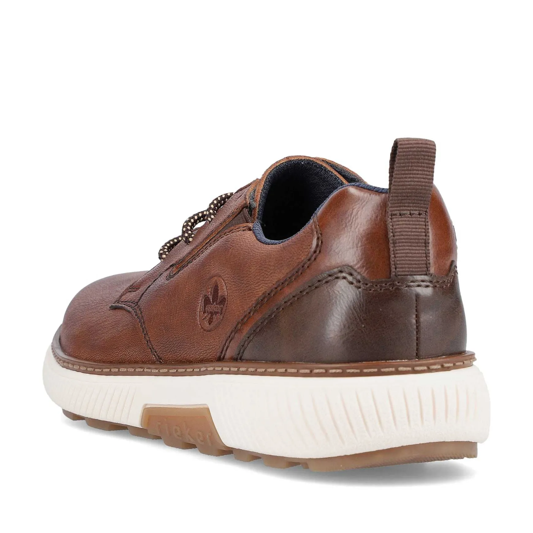 Rieker Men'S Lace-Up Shoes Chestnut Brown