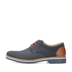 Rieker Men'S Lace-Up Shoes Navy Blue