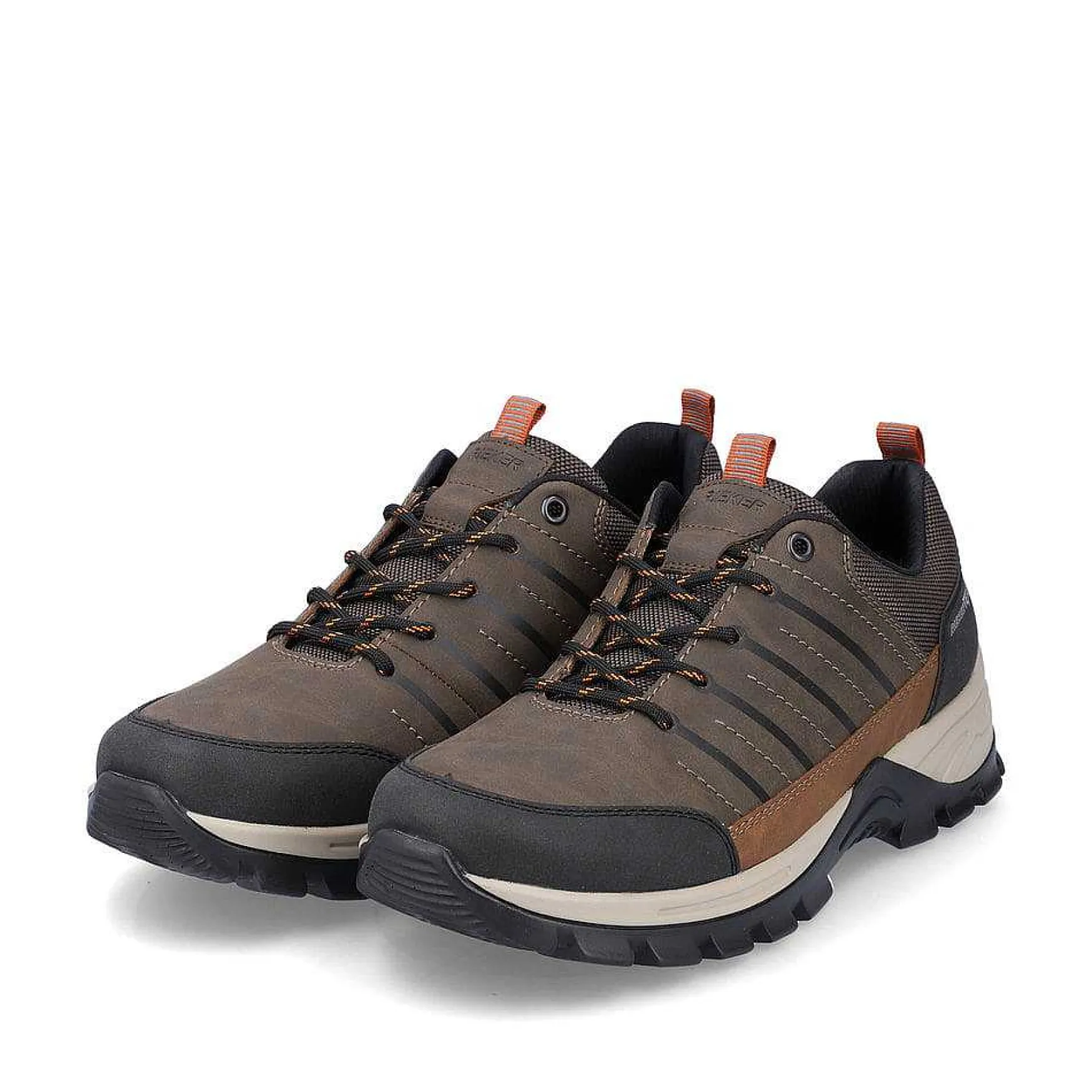 Rieker Men'S Lace-Up Shoes Chestnut Brown