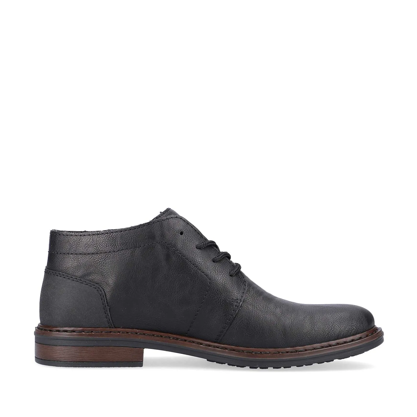 Rieker Men'S Lace-Up Shoes Jet Black