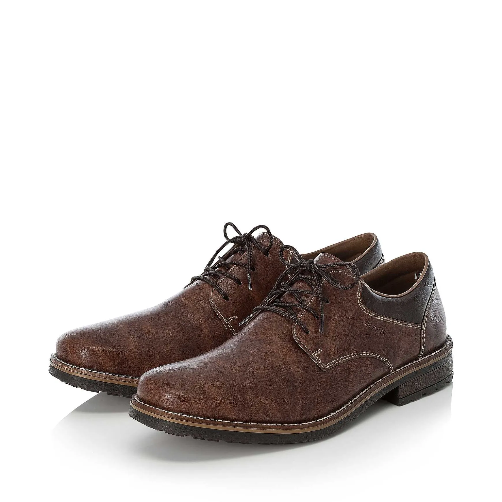 Rieker Men'S Lace-Up Shoes Nougat Brown