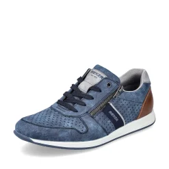 Rieker Men'S Lace-Up Shoes Sky Blue