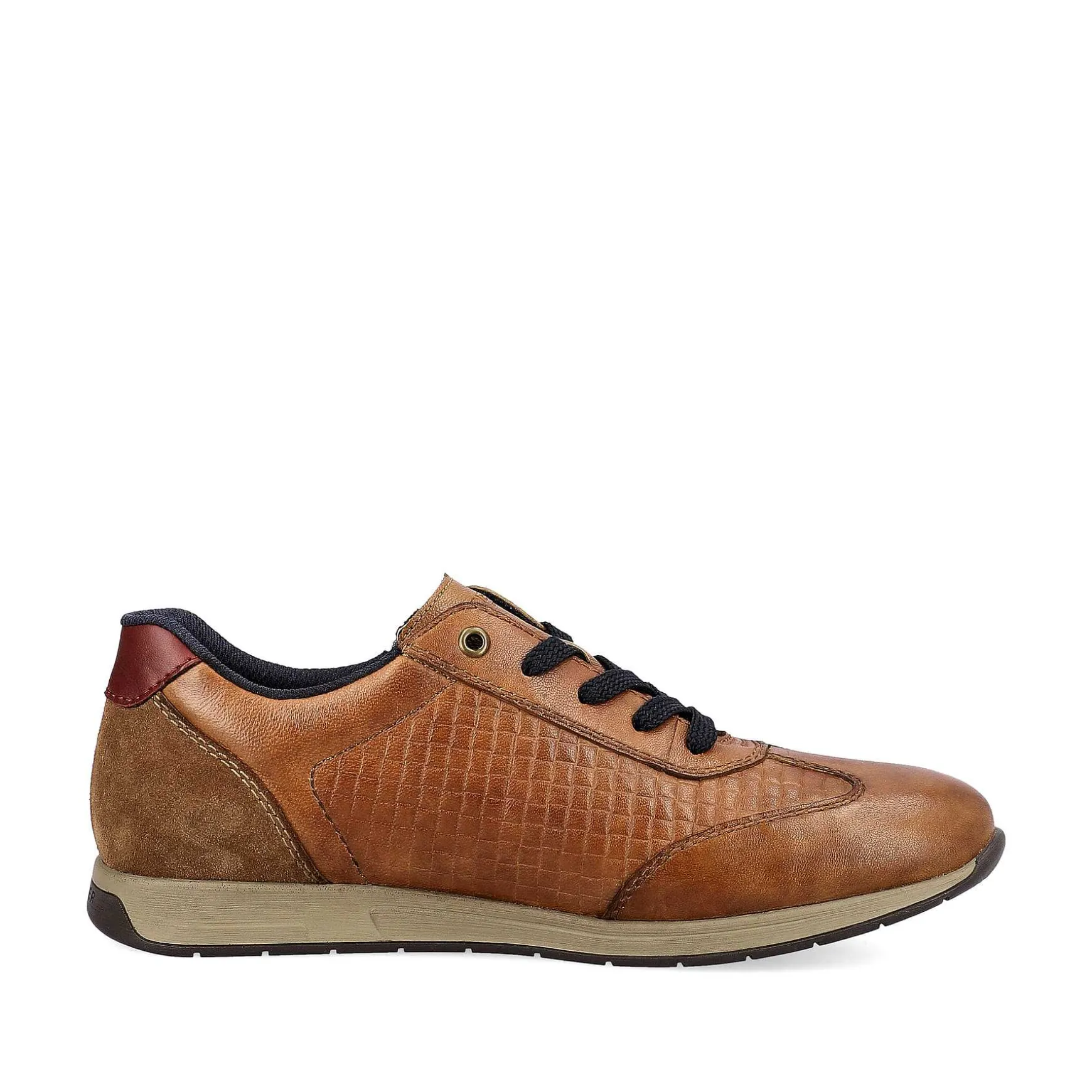 Rieker Men'S Lace-Up Shoes Fox Brown-Black