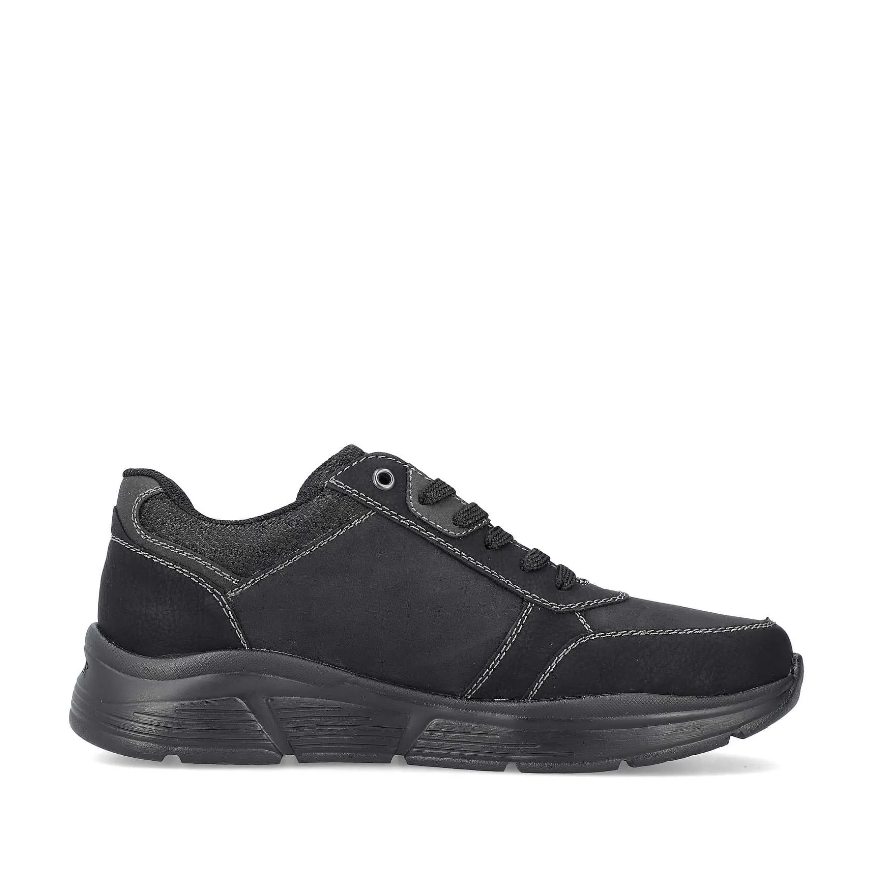 Rieker Men'S Lace-Up Shoes Asphalt Black