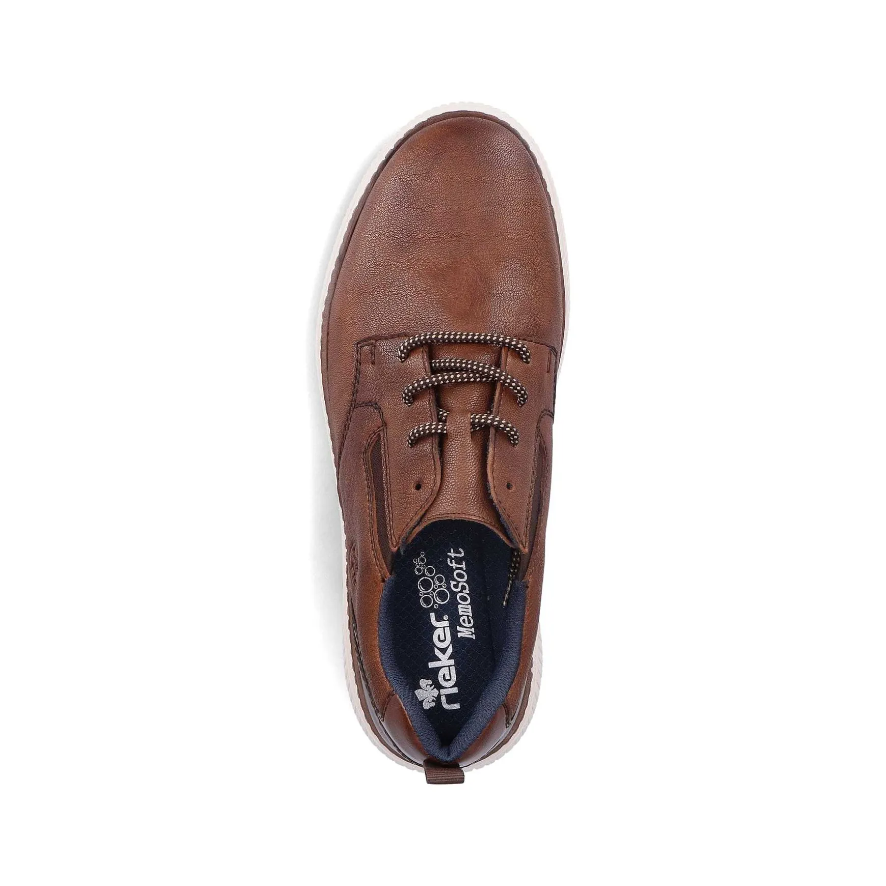 Rieker Men'S Lace-Up Shoes Chestnut Brown