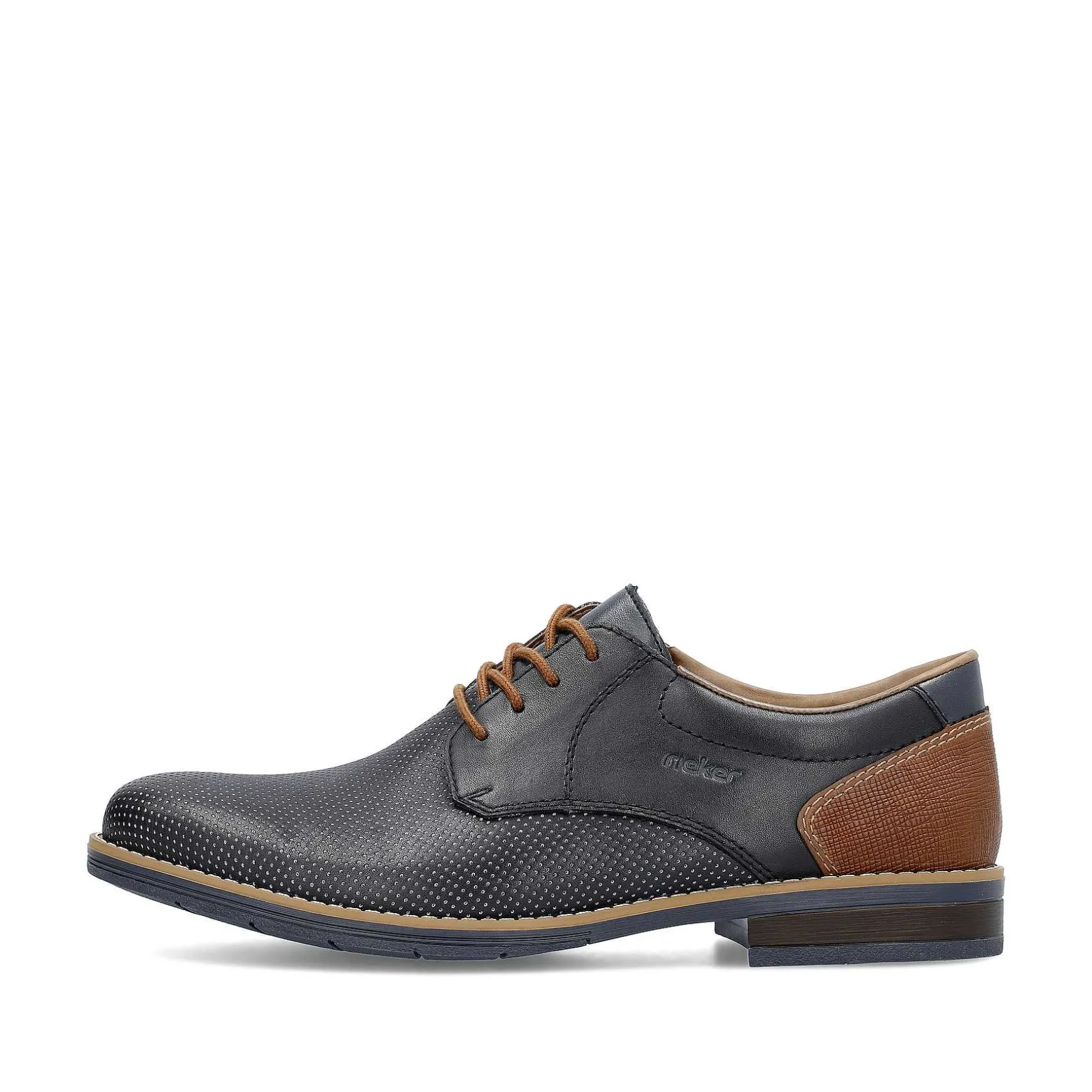Rieker Men'S Lace-Up Shoes Navy Blue