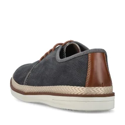 Rieker Men'S Lace-Up Shoes Dark Grey