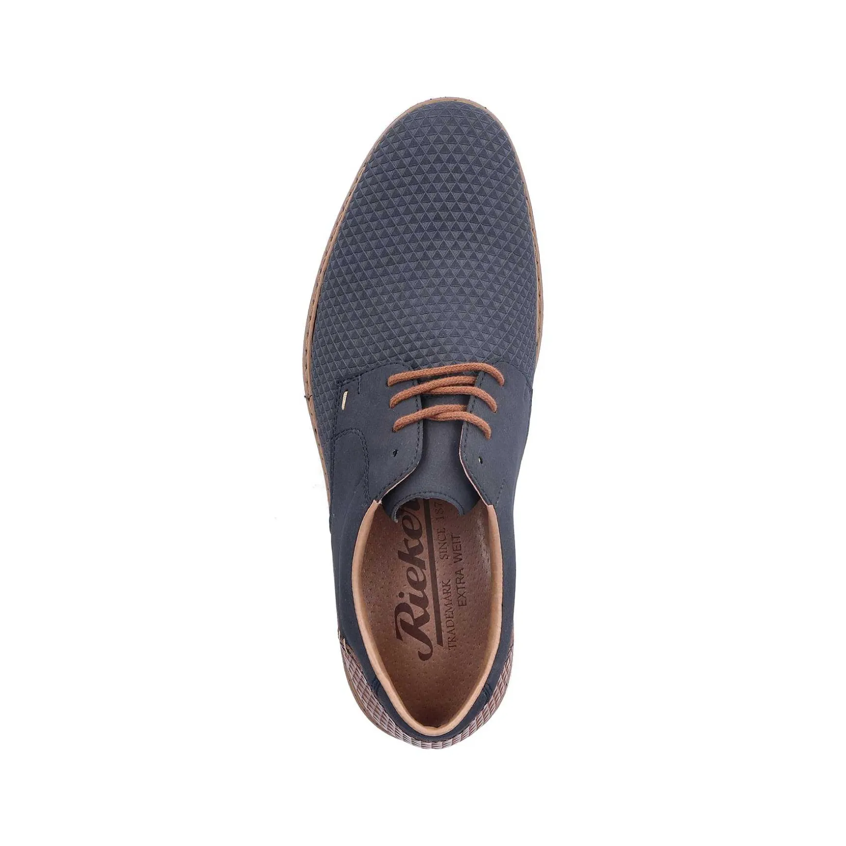 Rieker Men'S Lace-Up Shoes Navy Blue