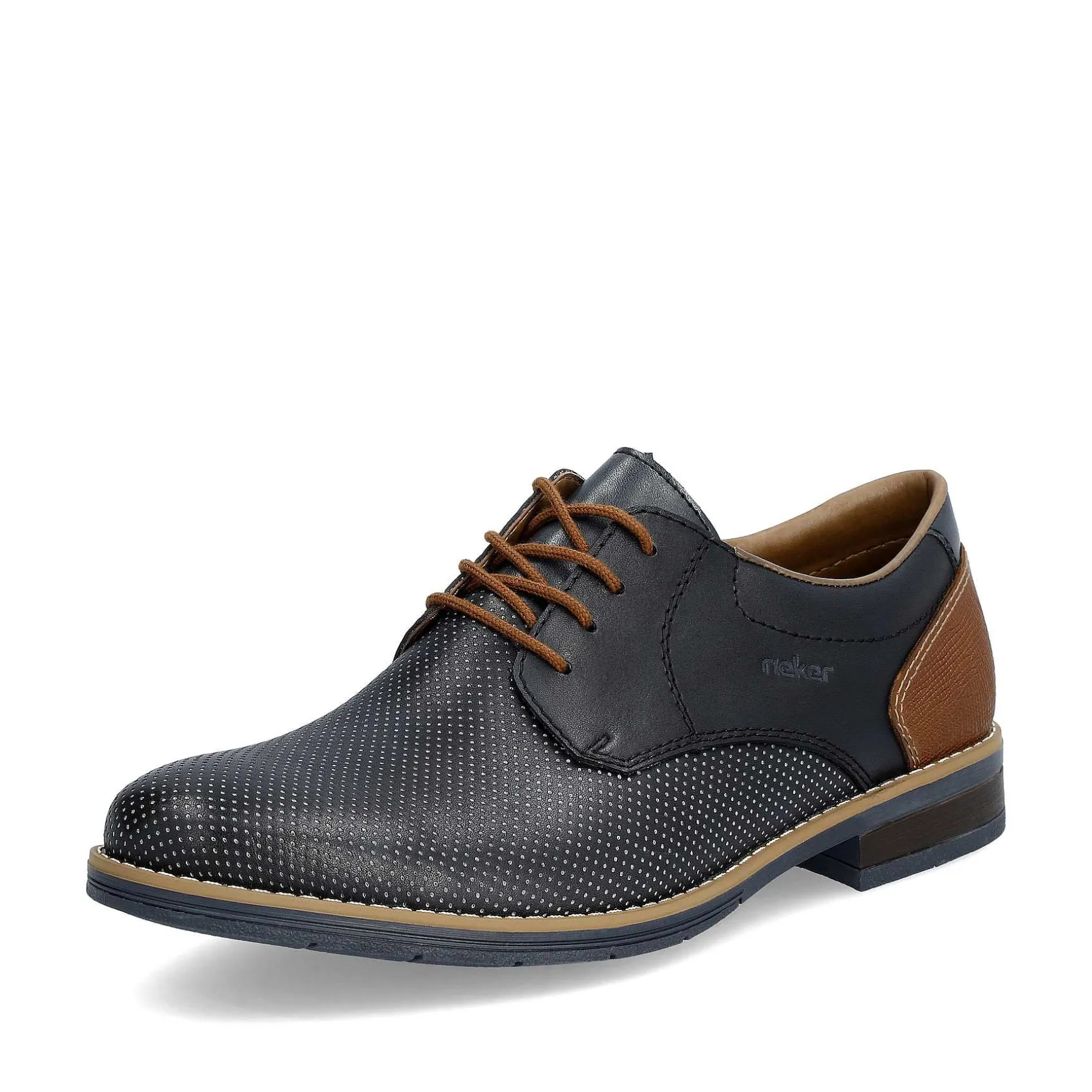 Rieker Men'S Lace-Up Shoes Navy Blue