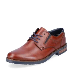 Rieker Men'S Lace-Up Shoes Chestnut Brown