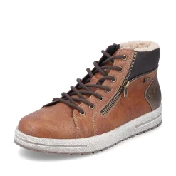 Rieker Men'S Lace-Up Shoes Caramel Brown