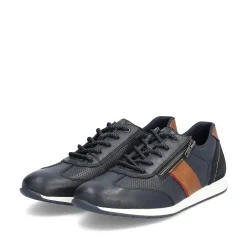 Rieker Men'S Lace-Up Shoes Ocean Blue