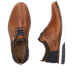 Rieker Men'S Lace-Up Shoes Wood Brown
