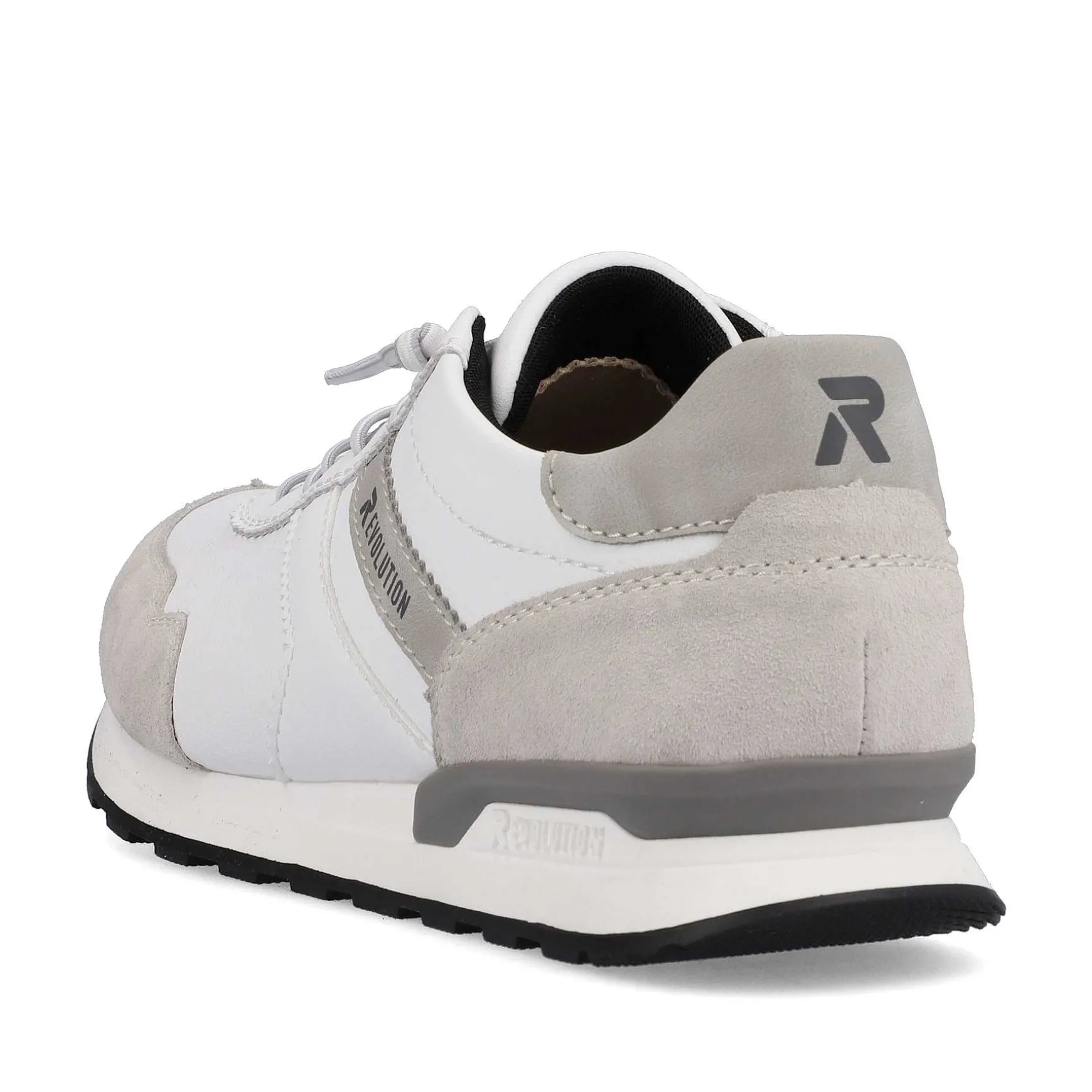 Rieker Men'S Low Sneaker Brilliant-White Graphite-Grey