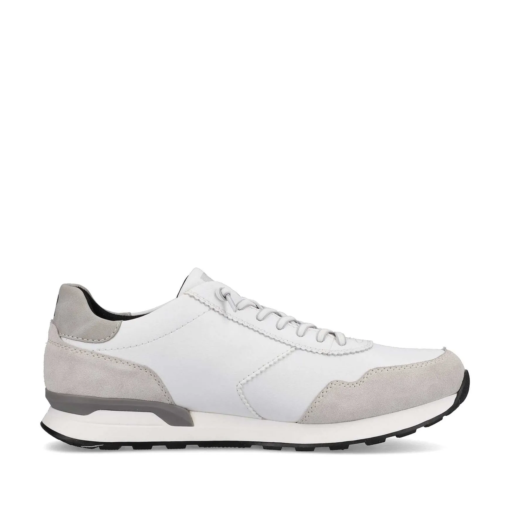 Rieker Men'S Low Sneaker Brilliant-White Graphite-Grey