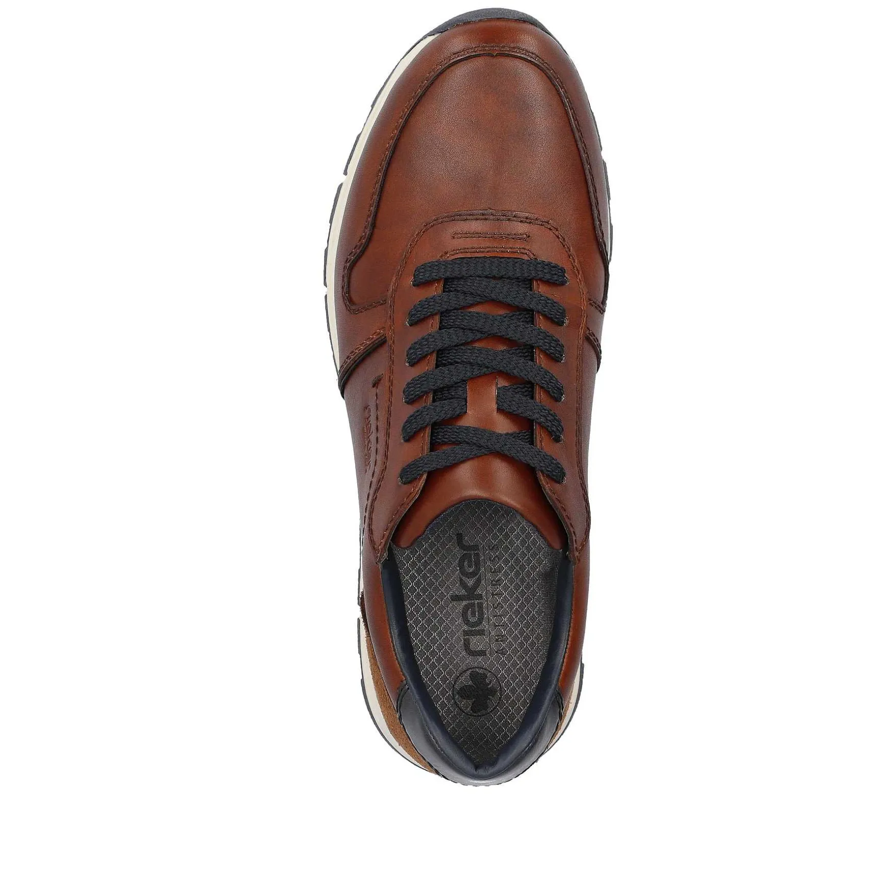 Rieker Men'S Low Sneaker Coffee Brown