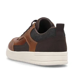 Rieker Men'S Low Sneaker Coffee Brown