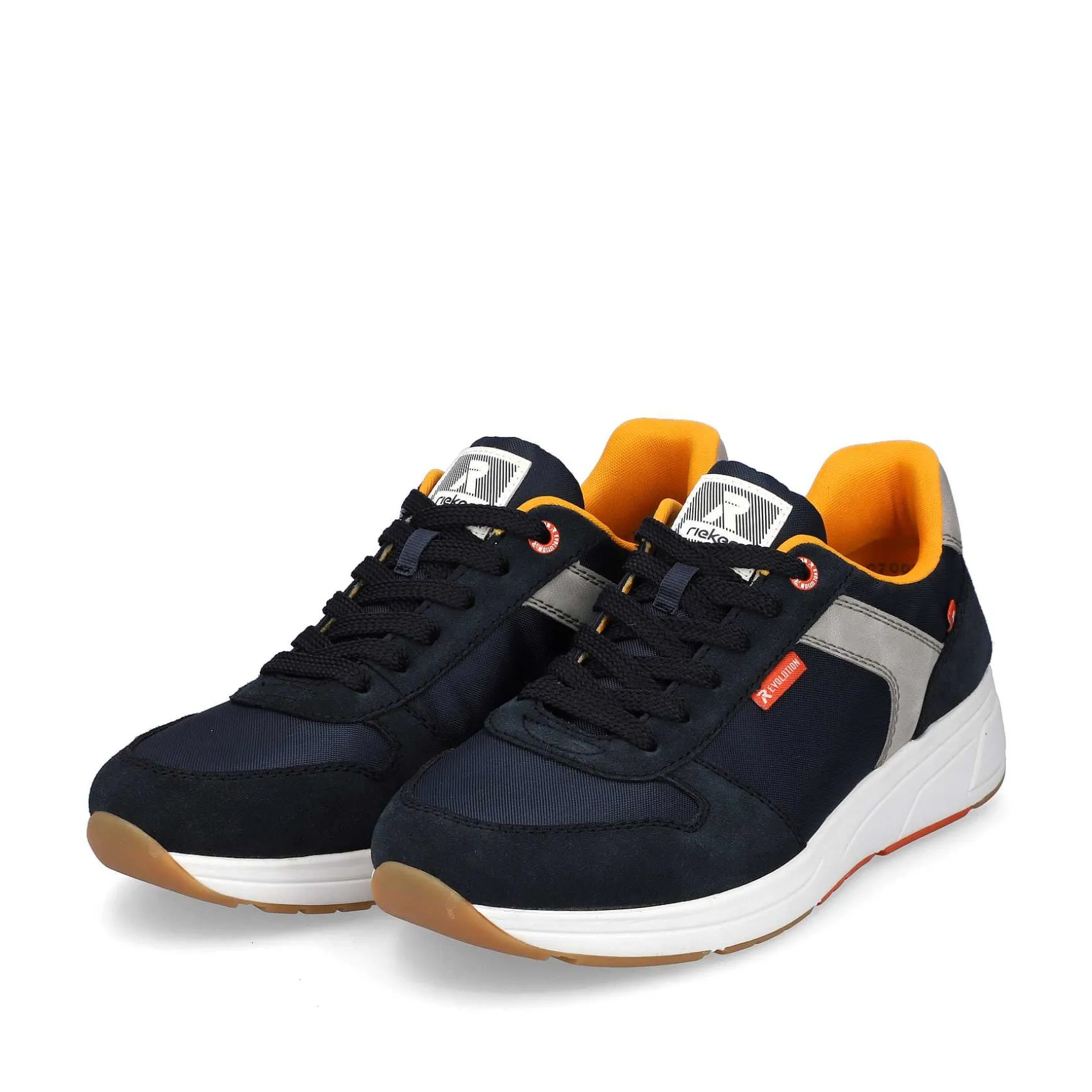 Rieker Men'S Low Sneaker Navy-Blue Steel-Grey