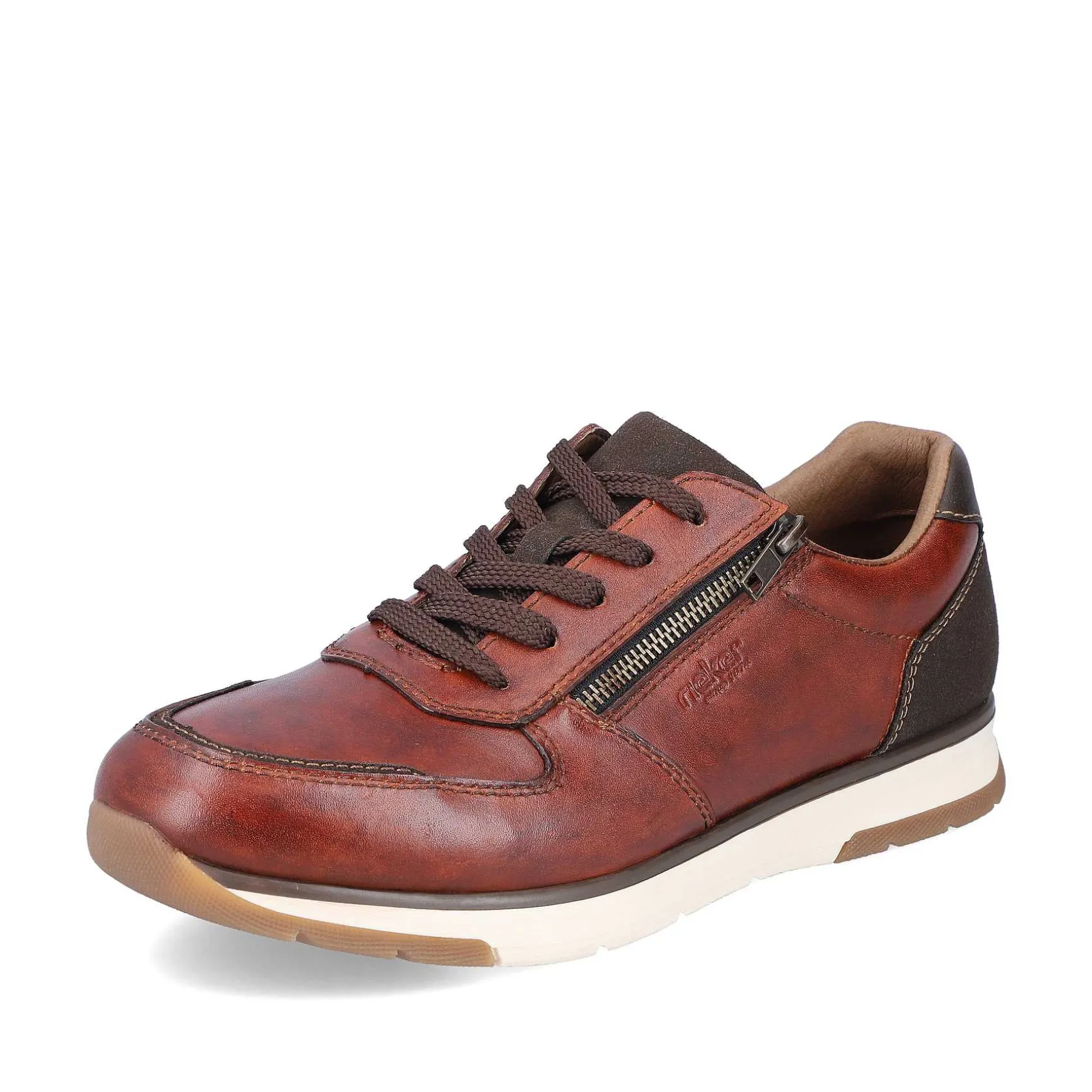 Rieker Men'S Low Sneaker Red Brown