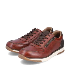 Rieker Men'S Low Sneaker Red Brown