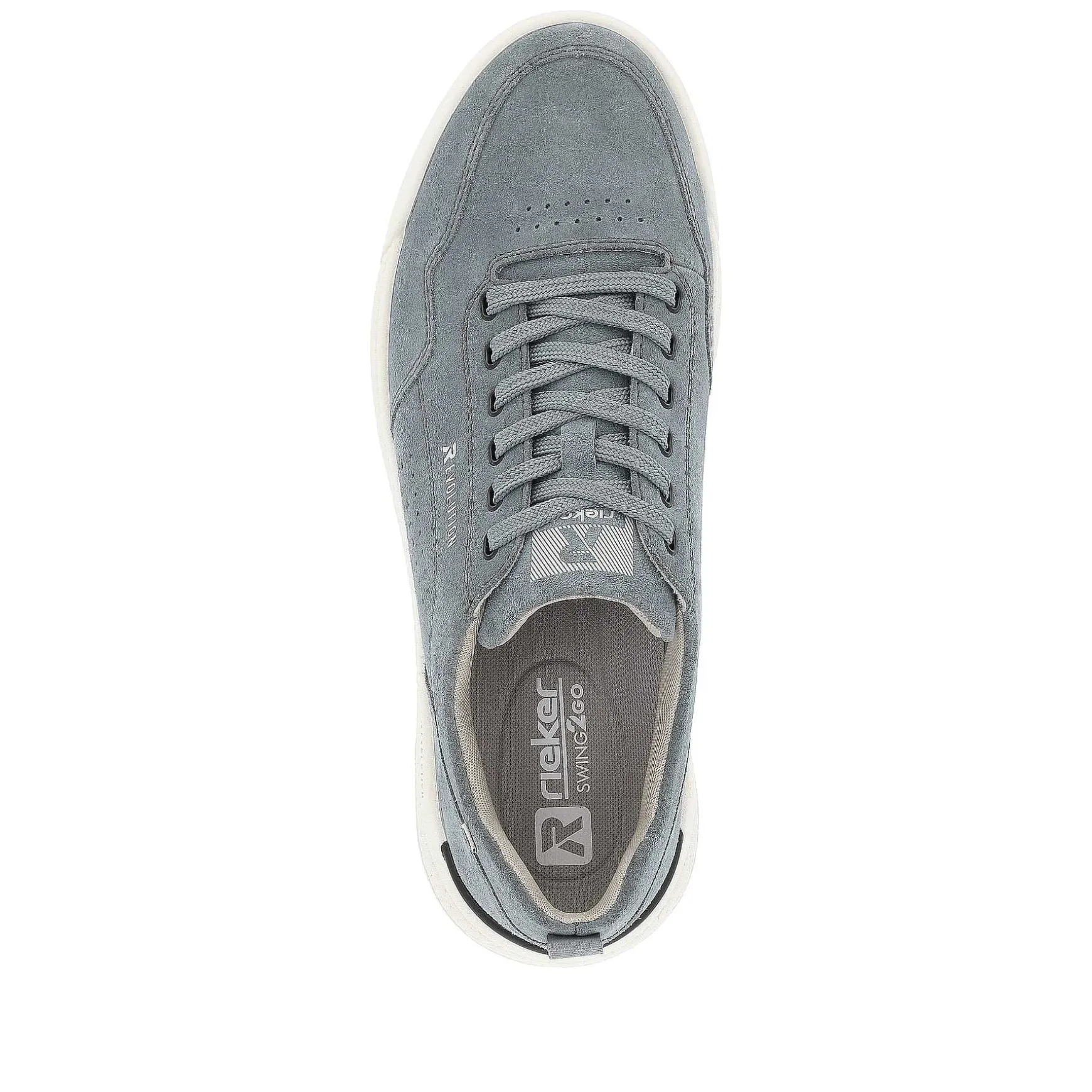 Rieker Men'S Low Sneakers Steel Blue
