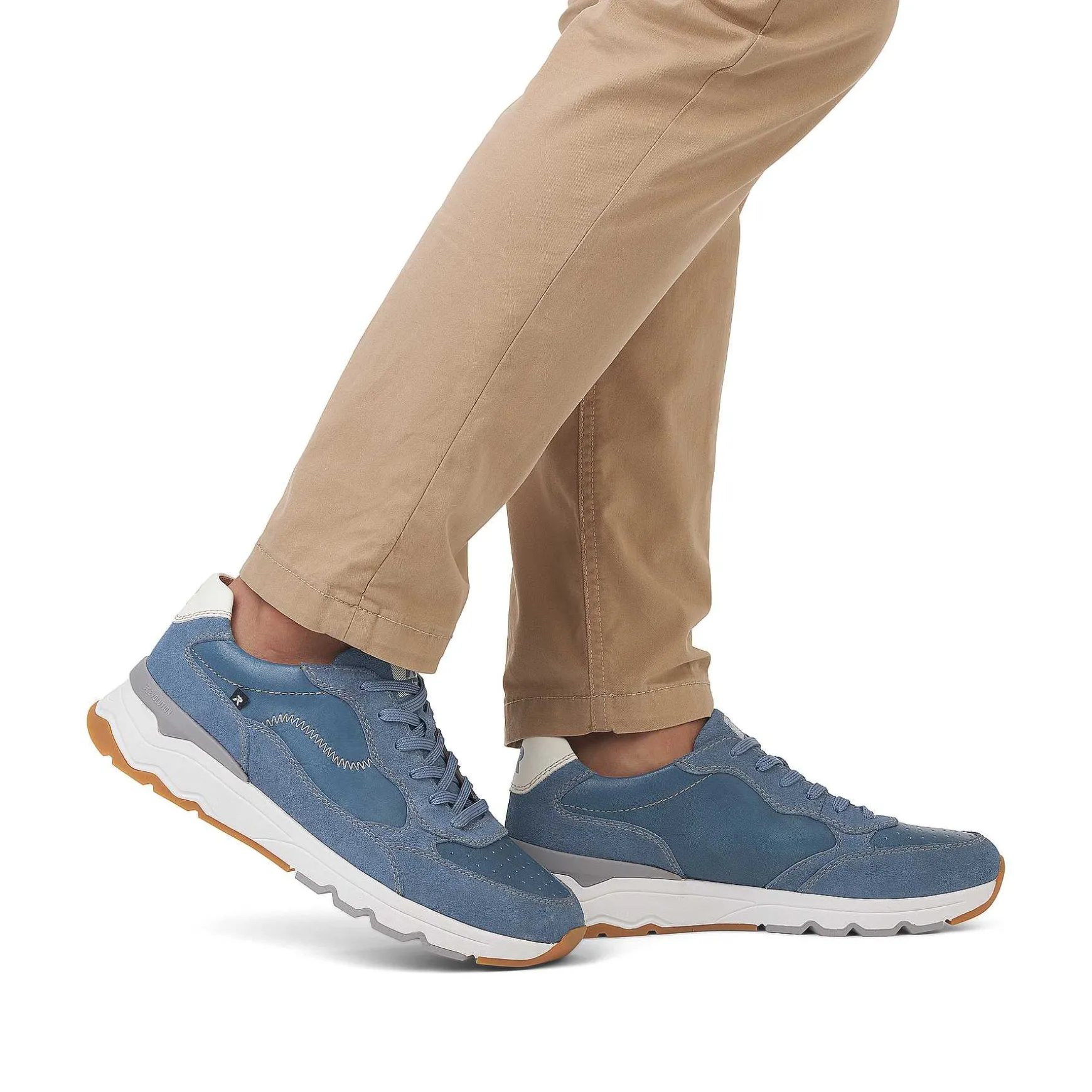 Rieker Men'S Low Sneakers Ocean Blue