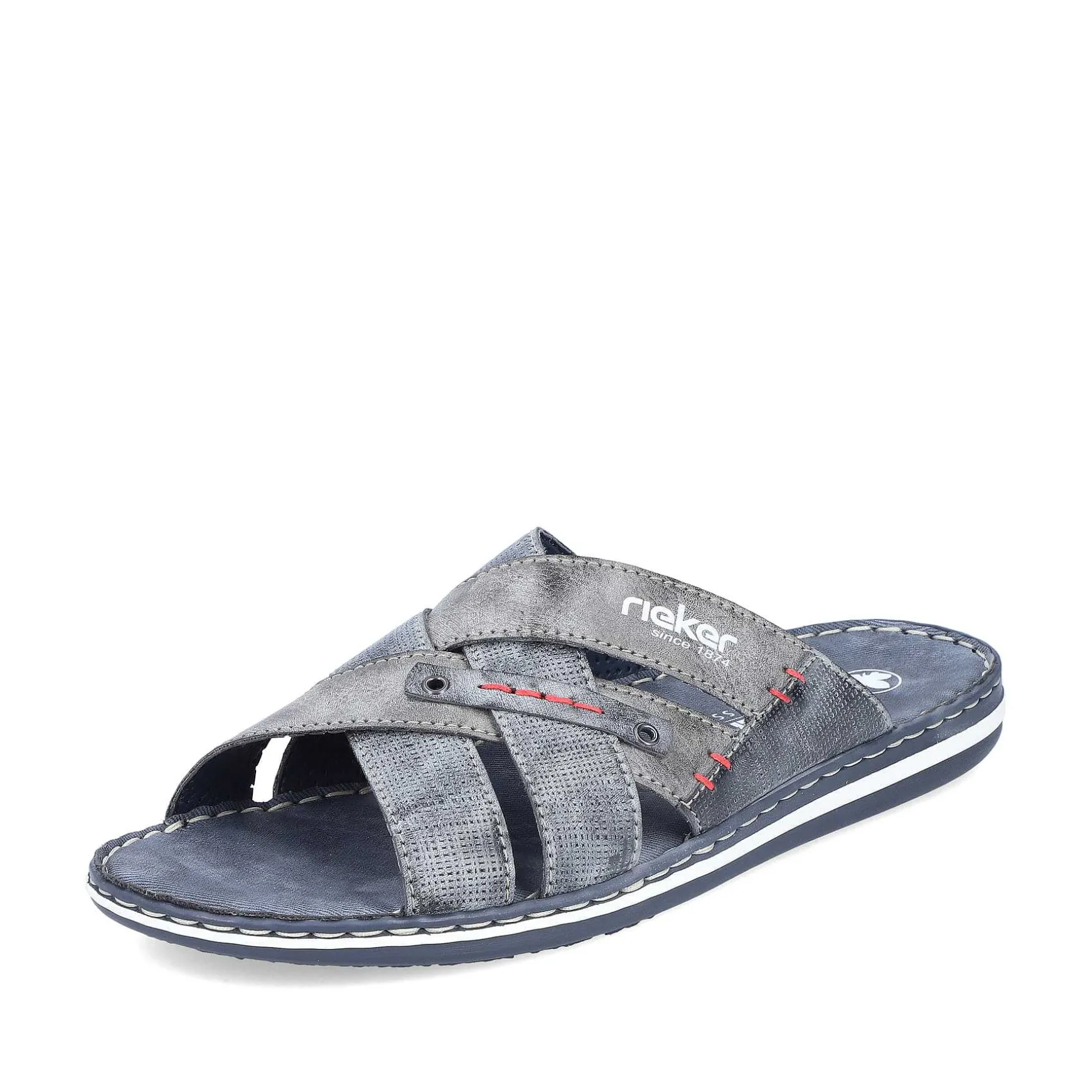 Rieker Men'S Mules Blue Gray