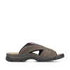 Rieker Men'S Mules Brown Gray