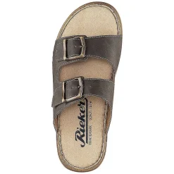 Rieker Men'S Mules Brown Gray