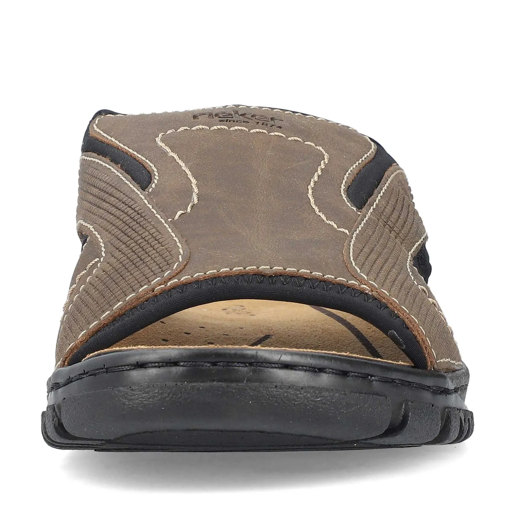 Rieker Men'S Mules Brown Gray