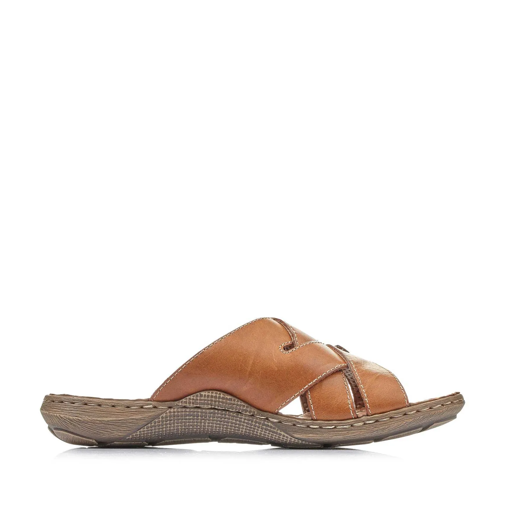 Rieker Men'S Mules Caramel Brown