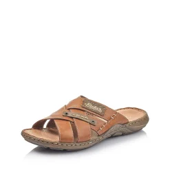 Rieker Men'S Mules Caramel Brown