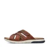 Rieker Men'S Mules Chestnut Brown