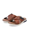 Rieker Men'S Mules Chestnut Brown