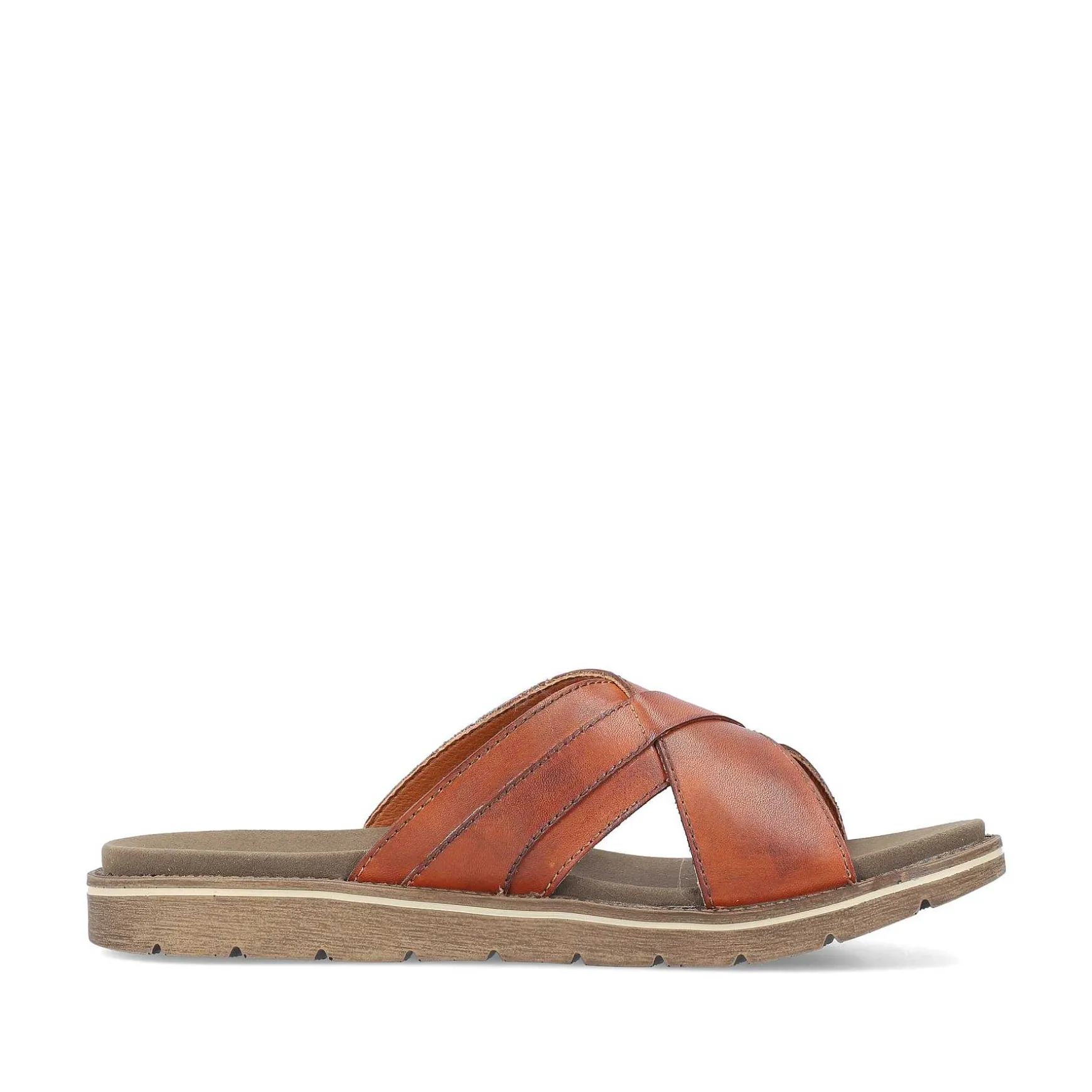 Rieker Men'S Mules Chestnut Brown