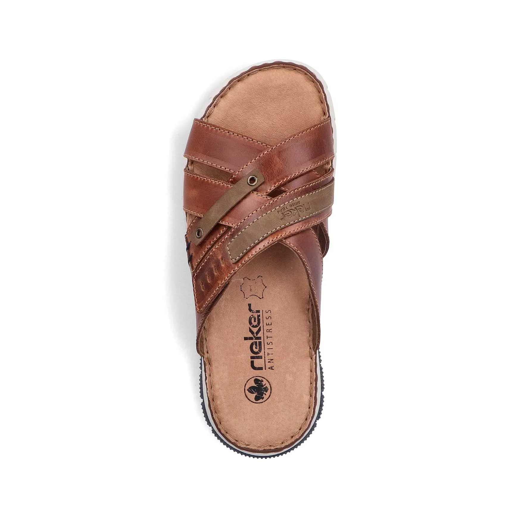 Rieker Men'S Mules Chestnut Brown