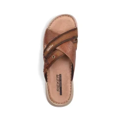 Rieker Men'S Mules Chestnut Brown