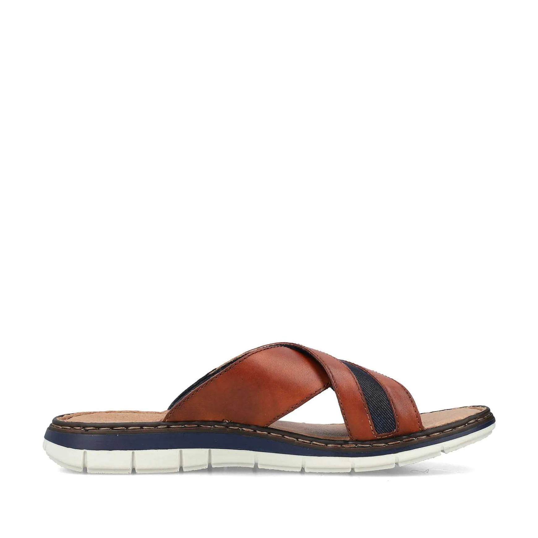 Rieker Men'S Mules Chestnut Brown