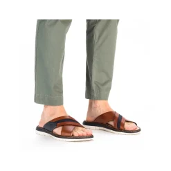 Rieker Men'S Mules Chestnut Brown