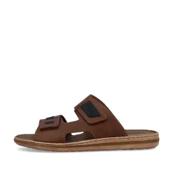 Rieker Men'S Mules Coffee Brown