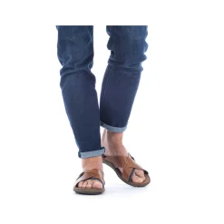 Rieker Men'S Mules Coffee Brown