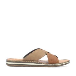 Rieker Men'S Mules Light Brown