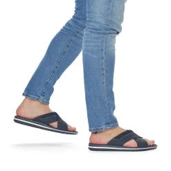 Rieker Men'S Mules Navy Blue