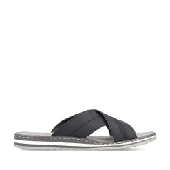 Rieker Men'S Mules Steel Black