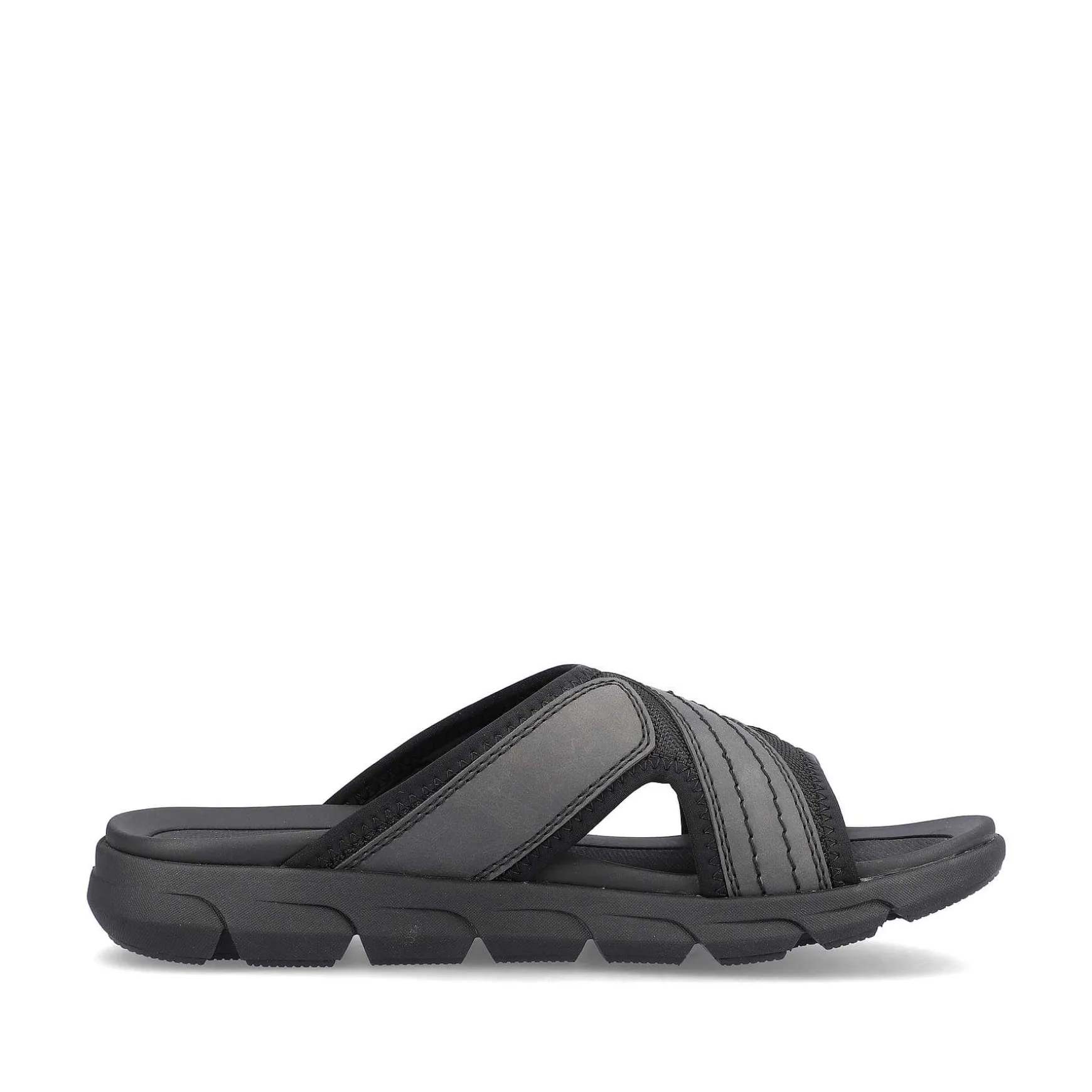 Rieker Men'S Mules Steel Black